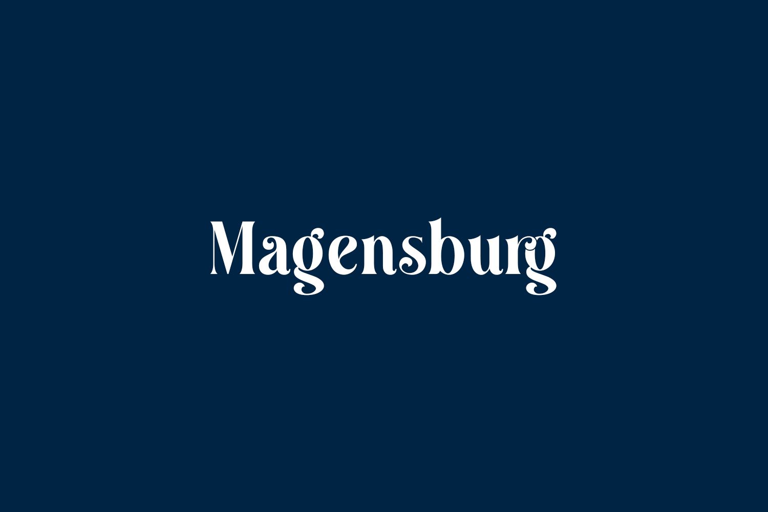 Magensburg Free Font