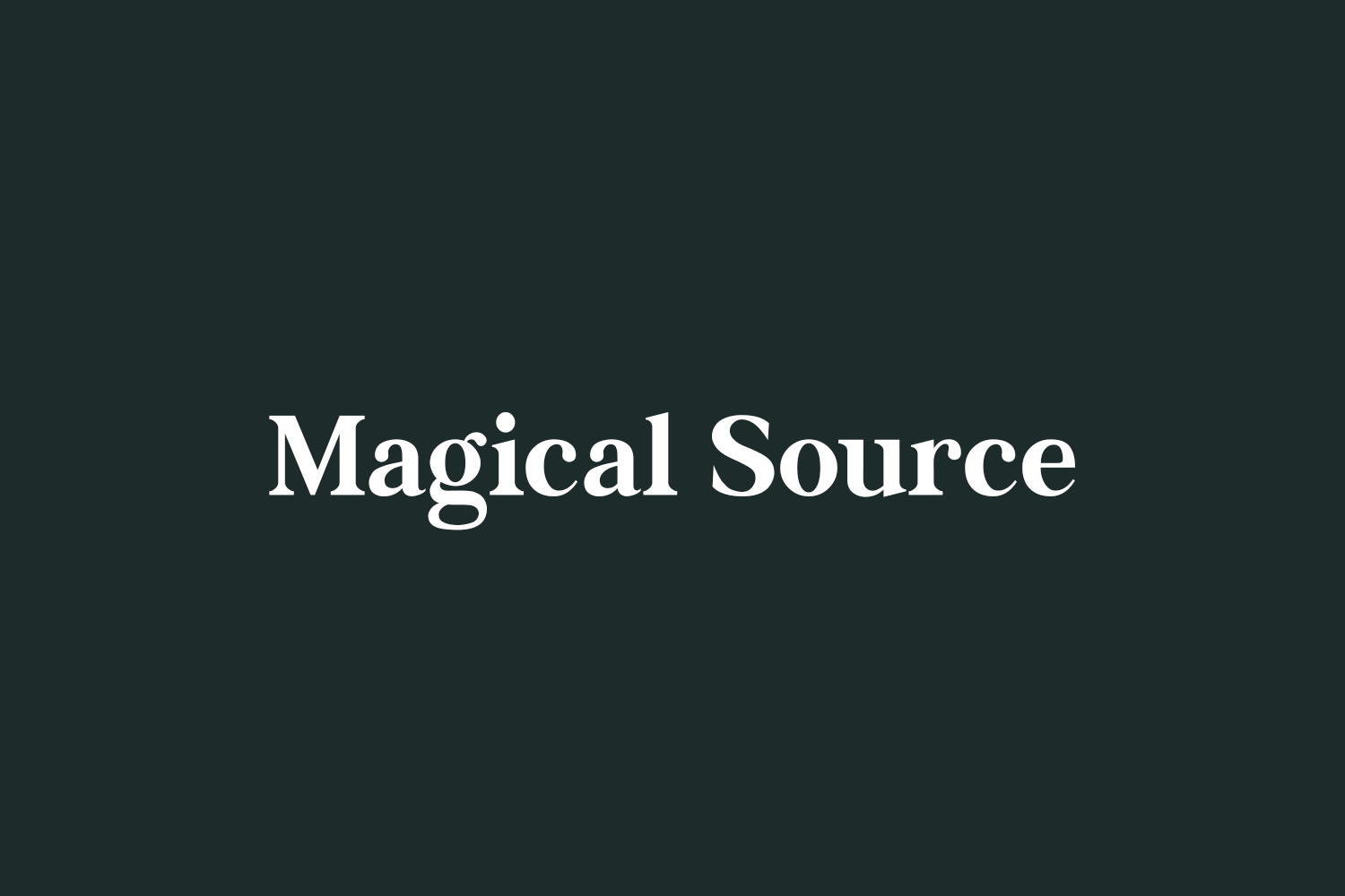 Magical Source Free Font