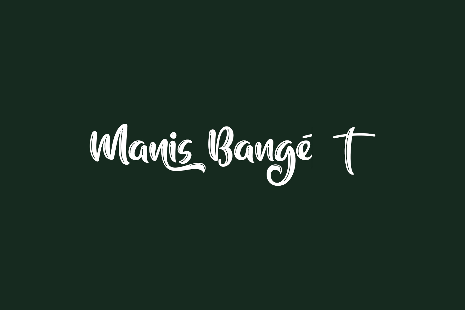 Manis Banget Free Font