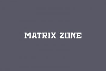 Matrix Zone Free Font