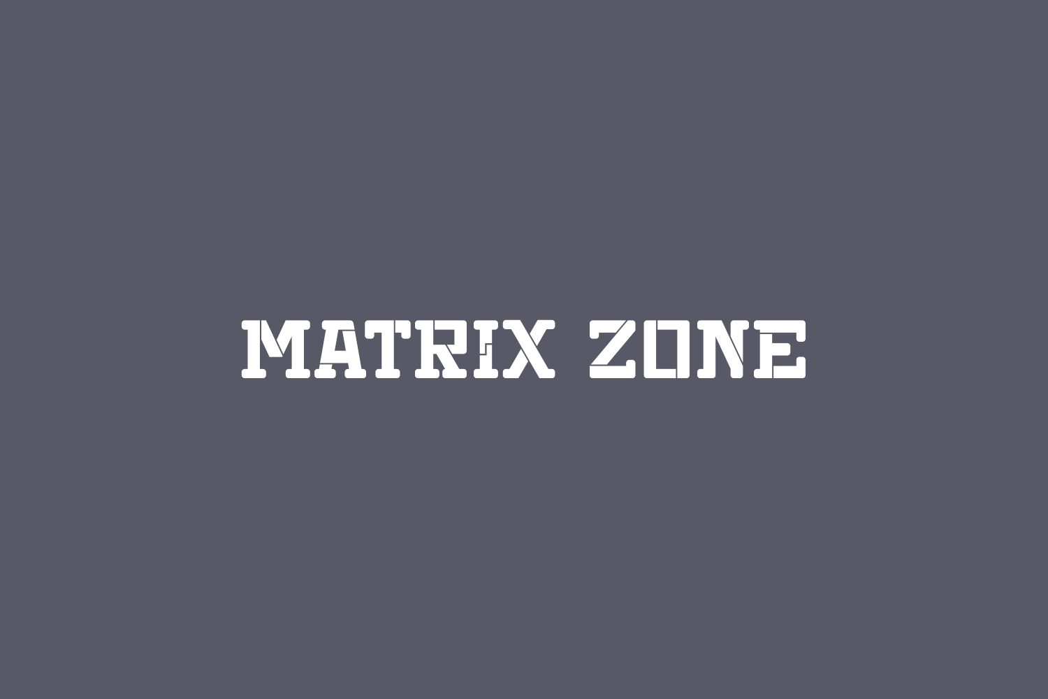 Matrix Zone Free Font
