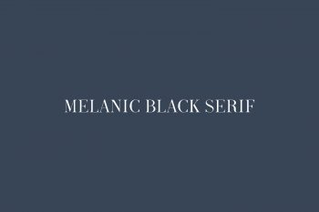 Melanic Black Serif Free Font