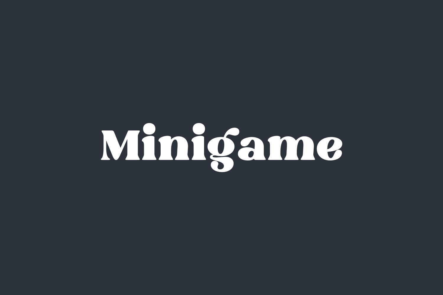 Minigame Free Font