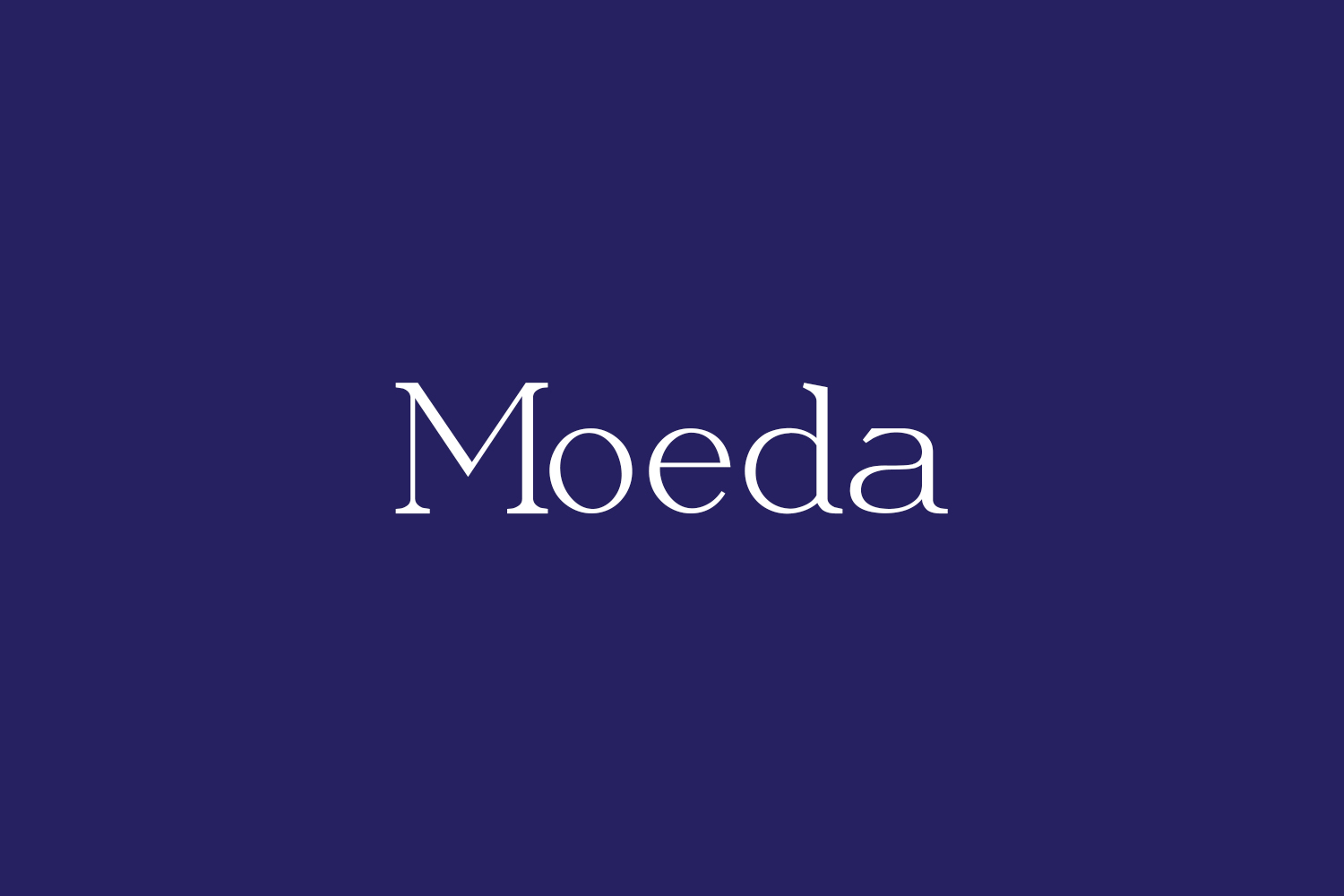 Moeda Free Font