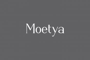 Moetya Free Font