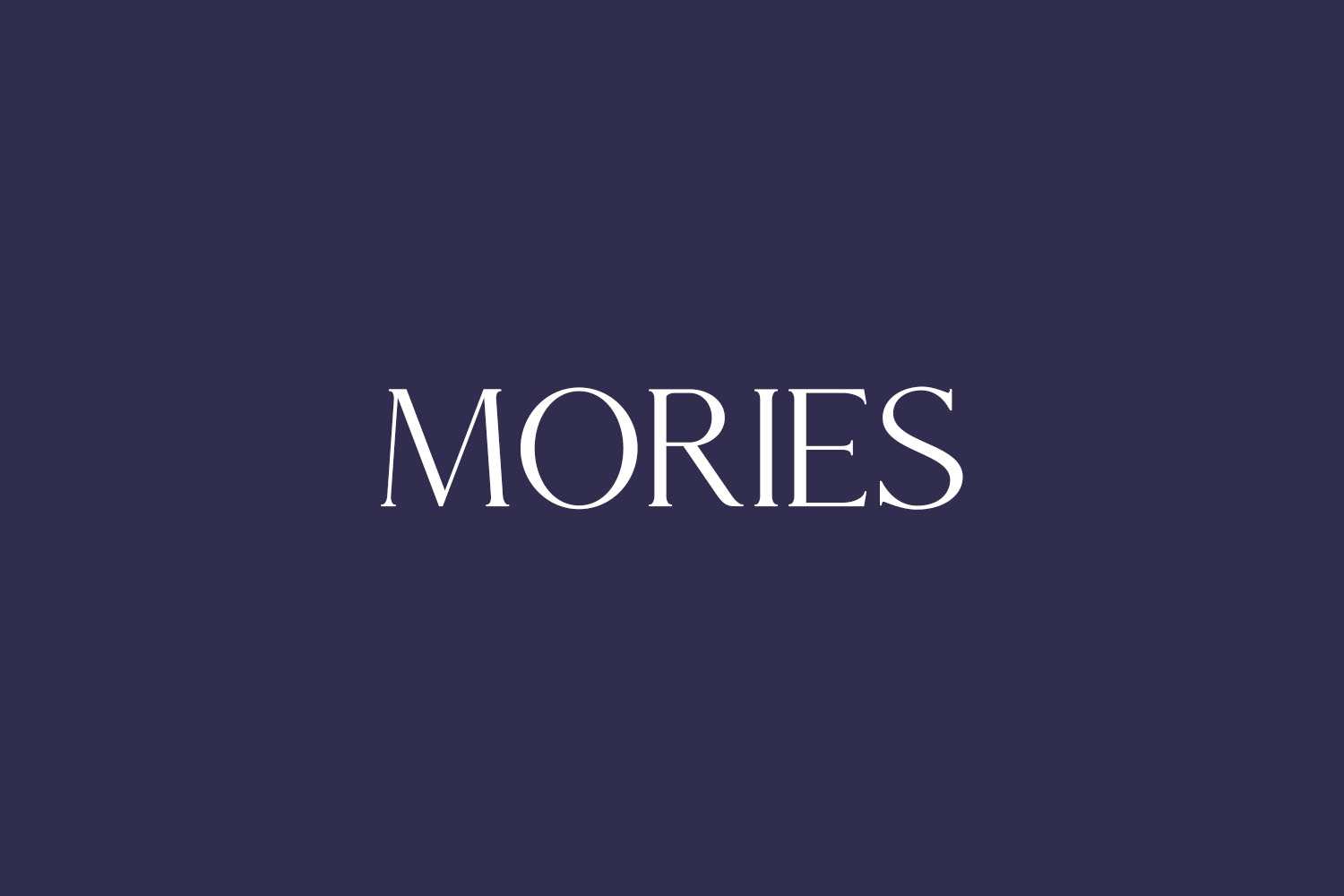 Mories Free Font