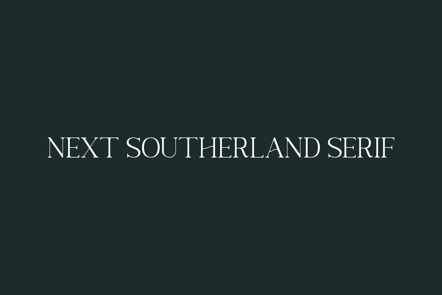 Next Southerland Serif Free Font