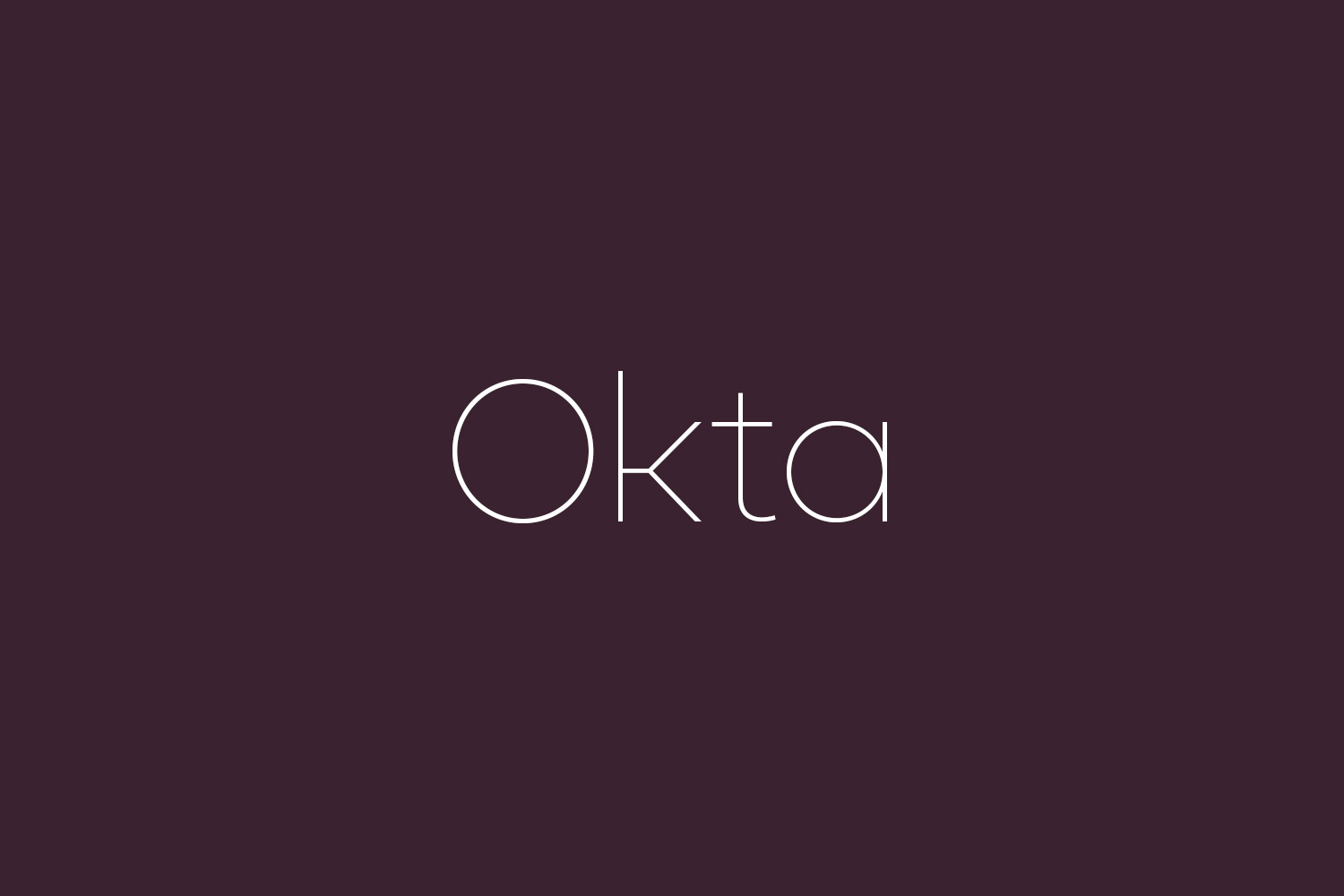 Okta Free Font