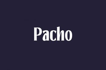 Pacho Free Font
