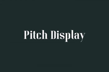 Pitch Display Free Font