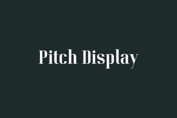 Pitch Display Free Font