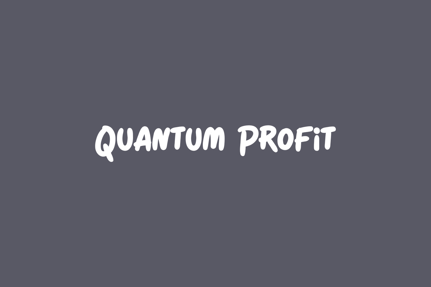 Quantum Profit Free Font