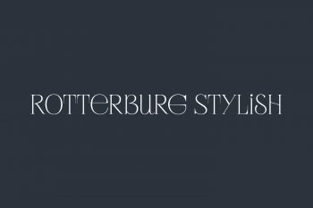 Rotterburg Stylish Free Font