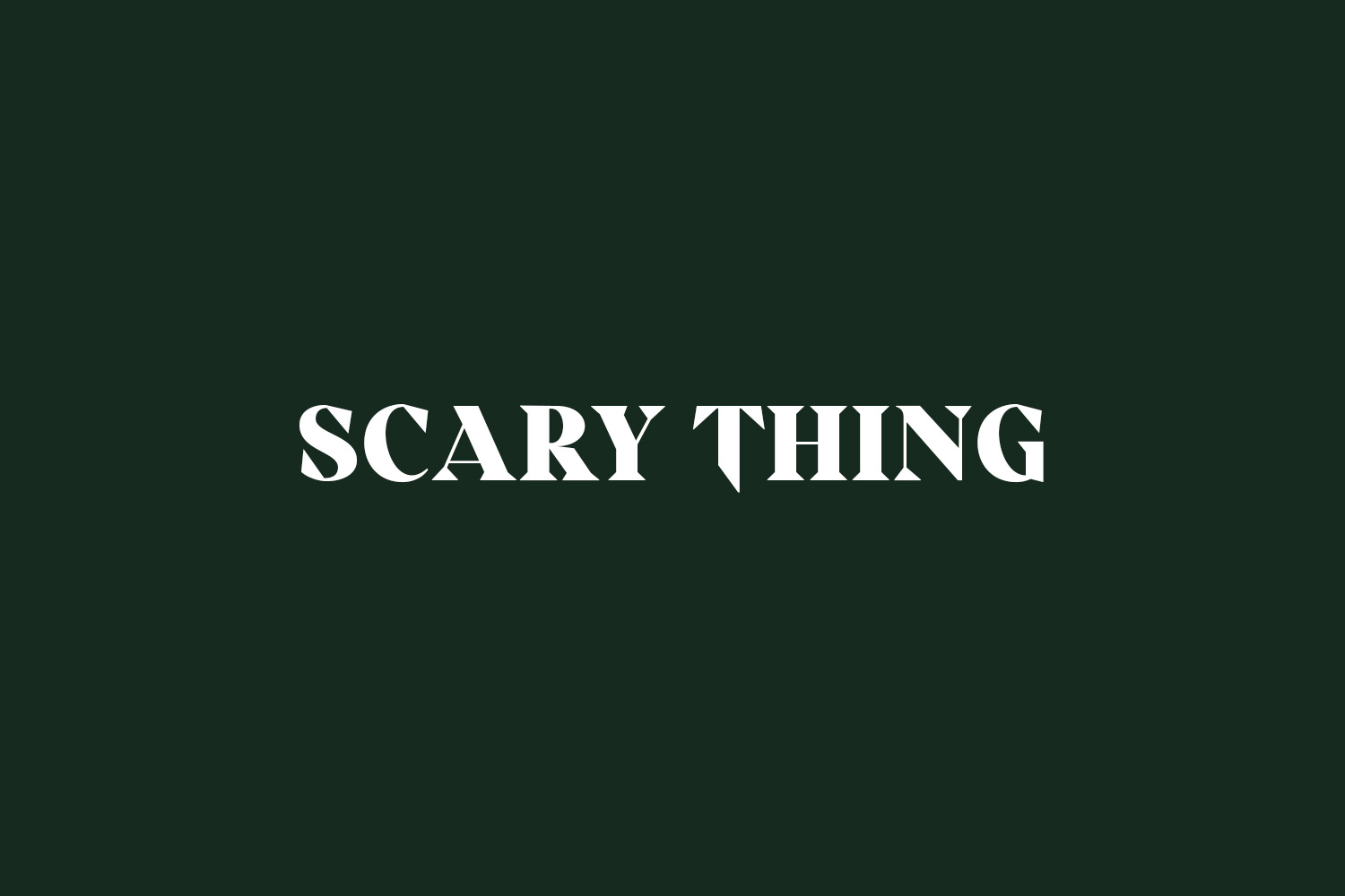 Scary Thing Free Font