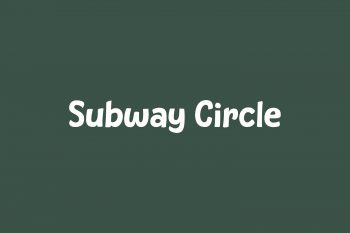 Subway Circle Free Font