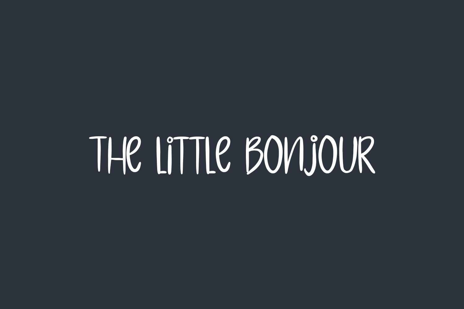 The Little Bonjour Free Font