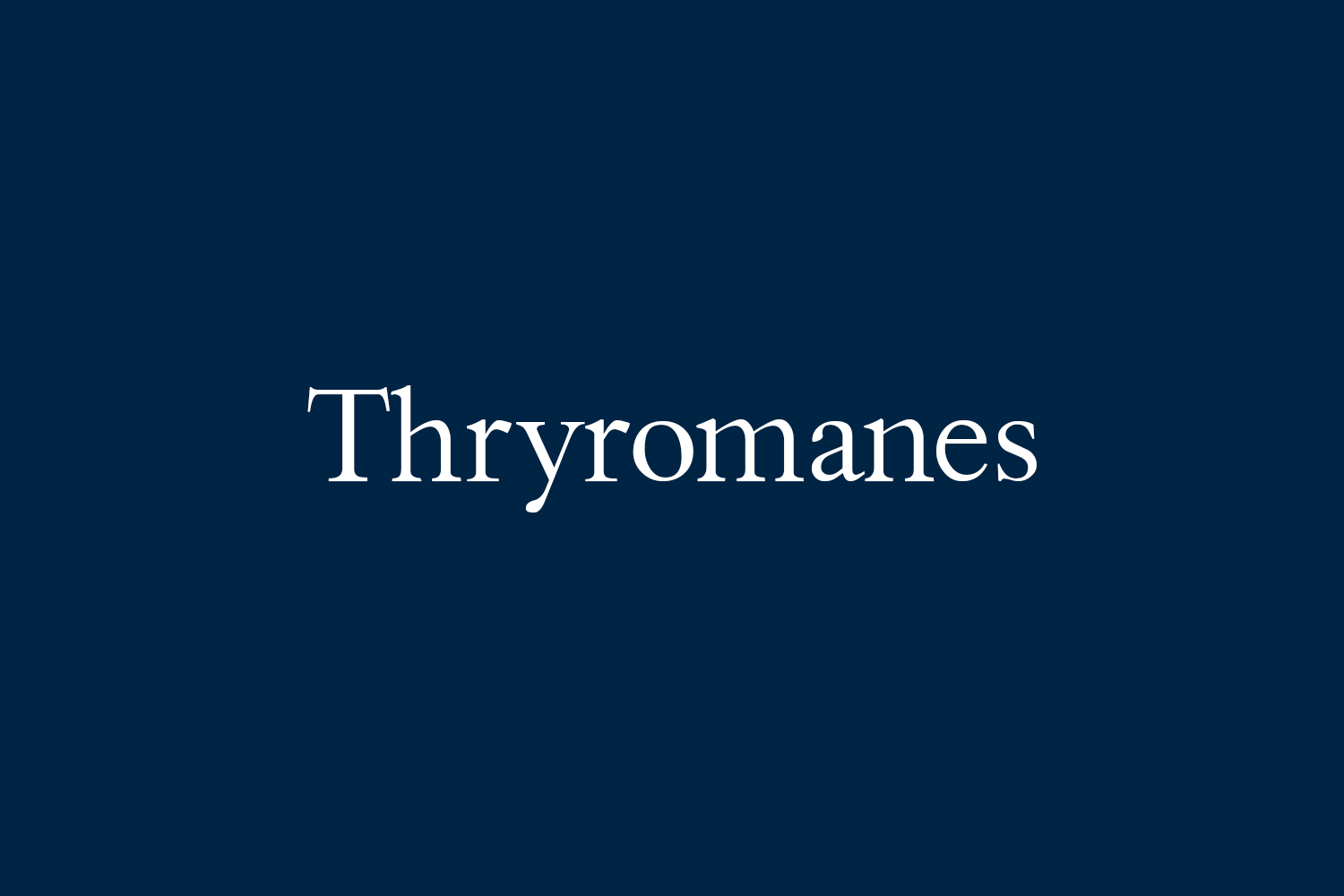 Thryromanes Free Font