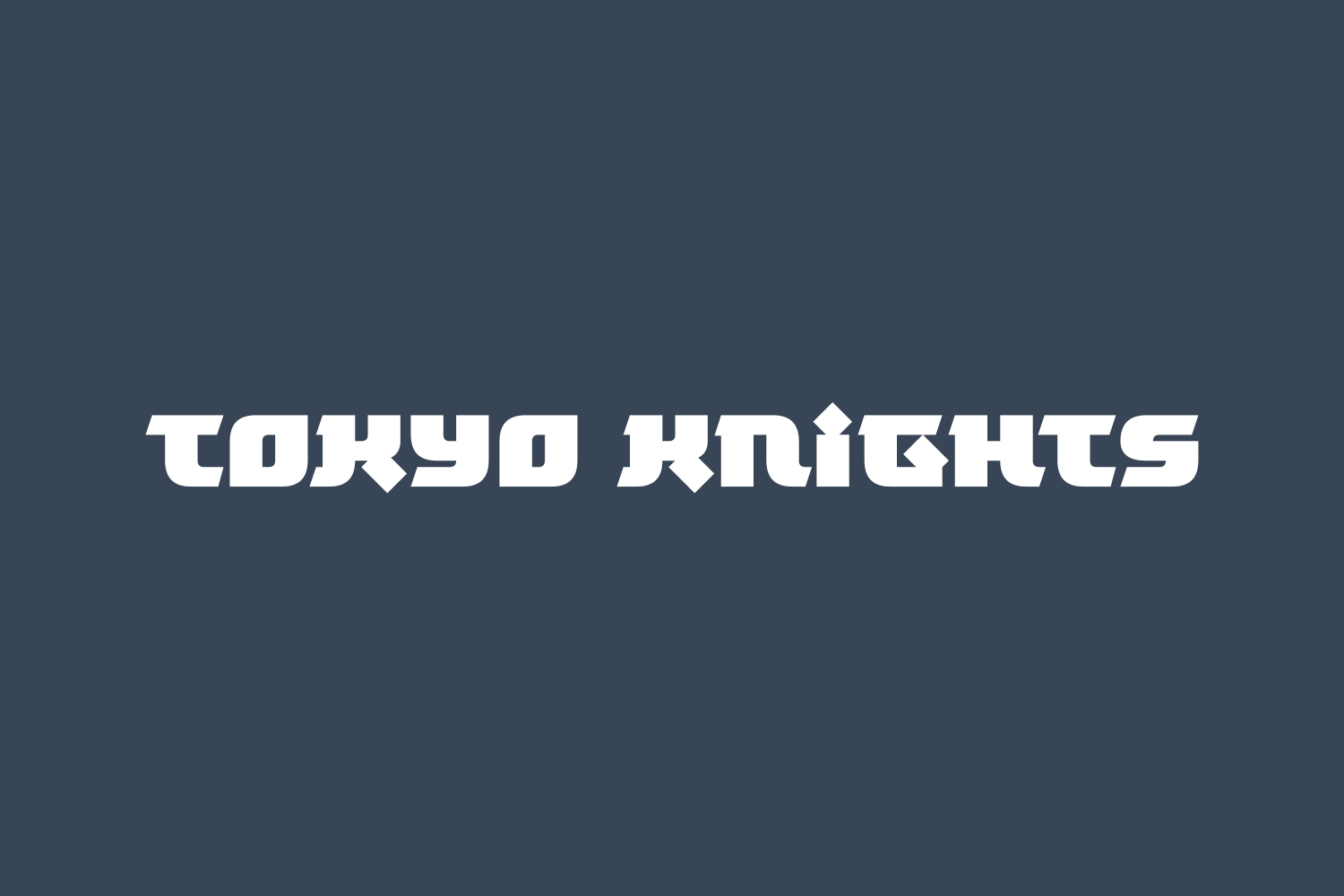 Tokyo Knights Free Font