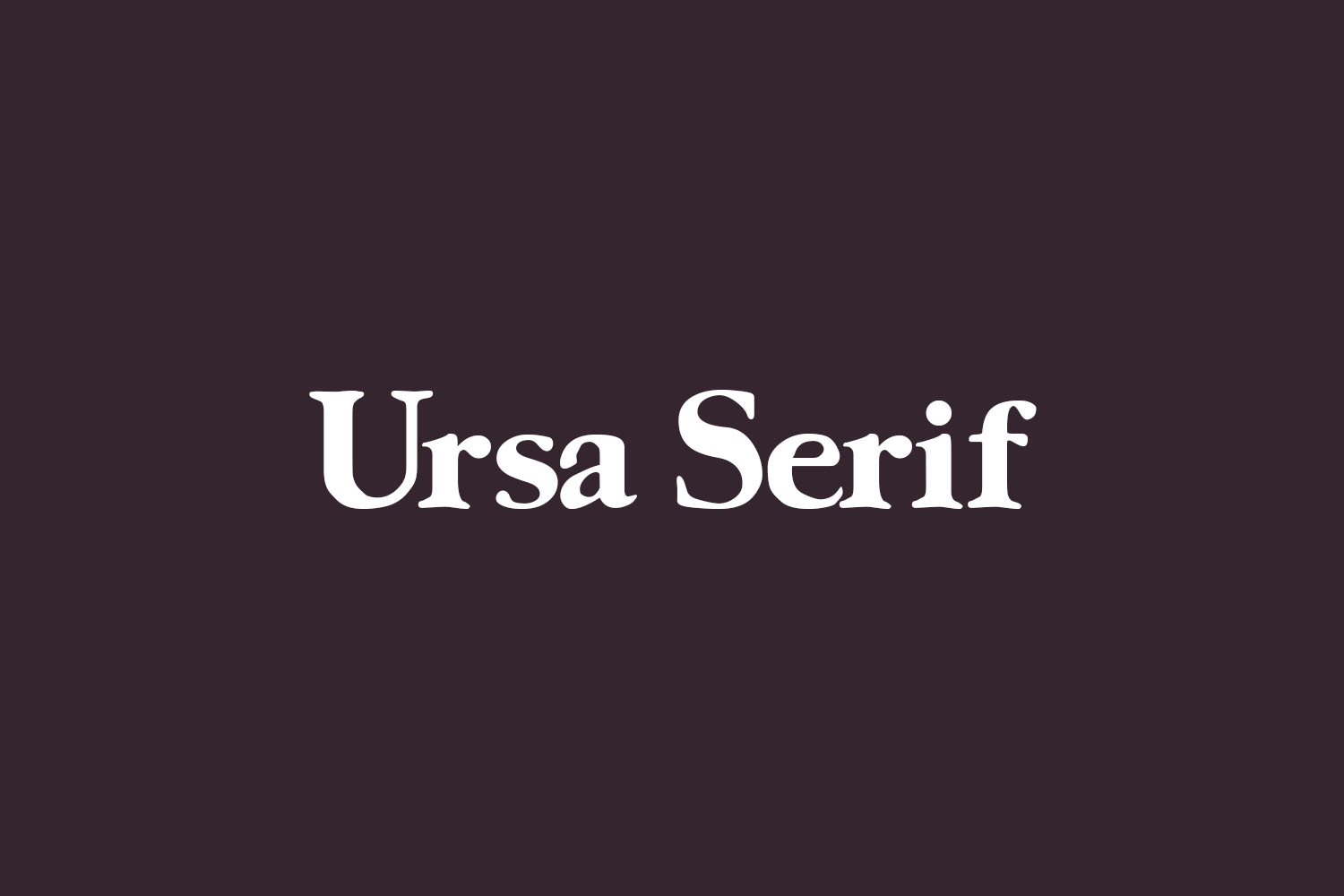 Ursa Serif Free Font