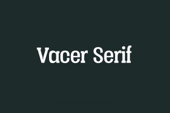 Vacer Serif Free Font