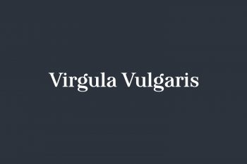 Virgula Vulgaris Free Font