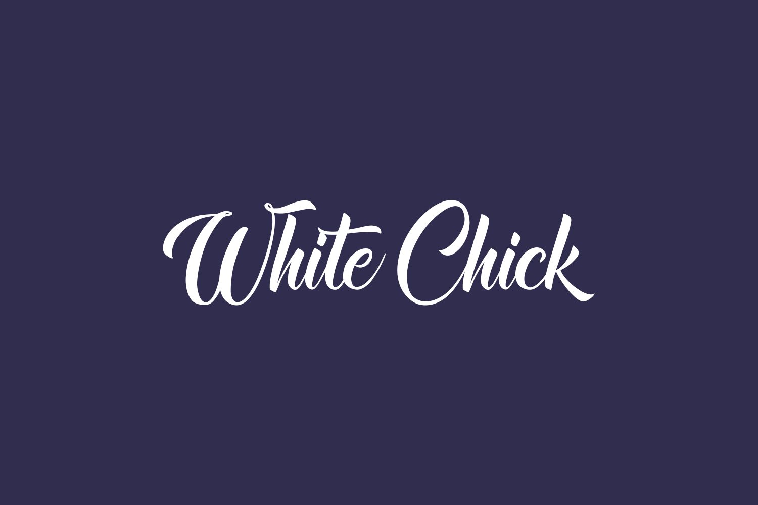 White Chick Free Font