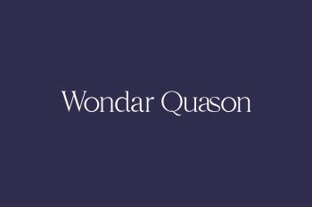 Wondar Quason Free Font