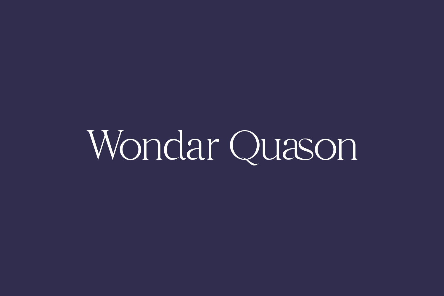 Wondar Quason Free Font