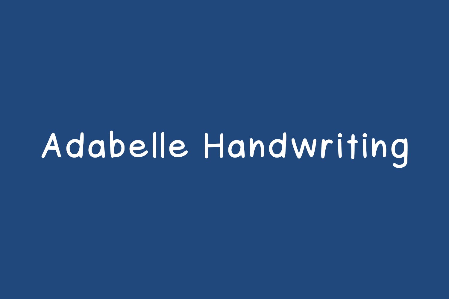 Adabelle Handwriting Free Font