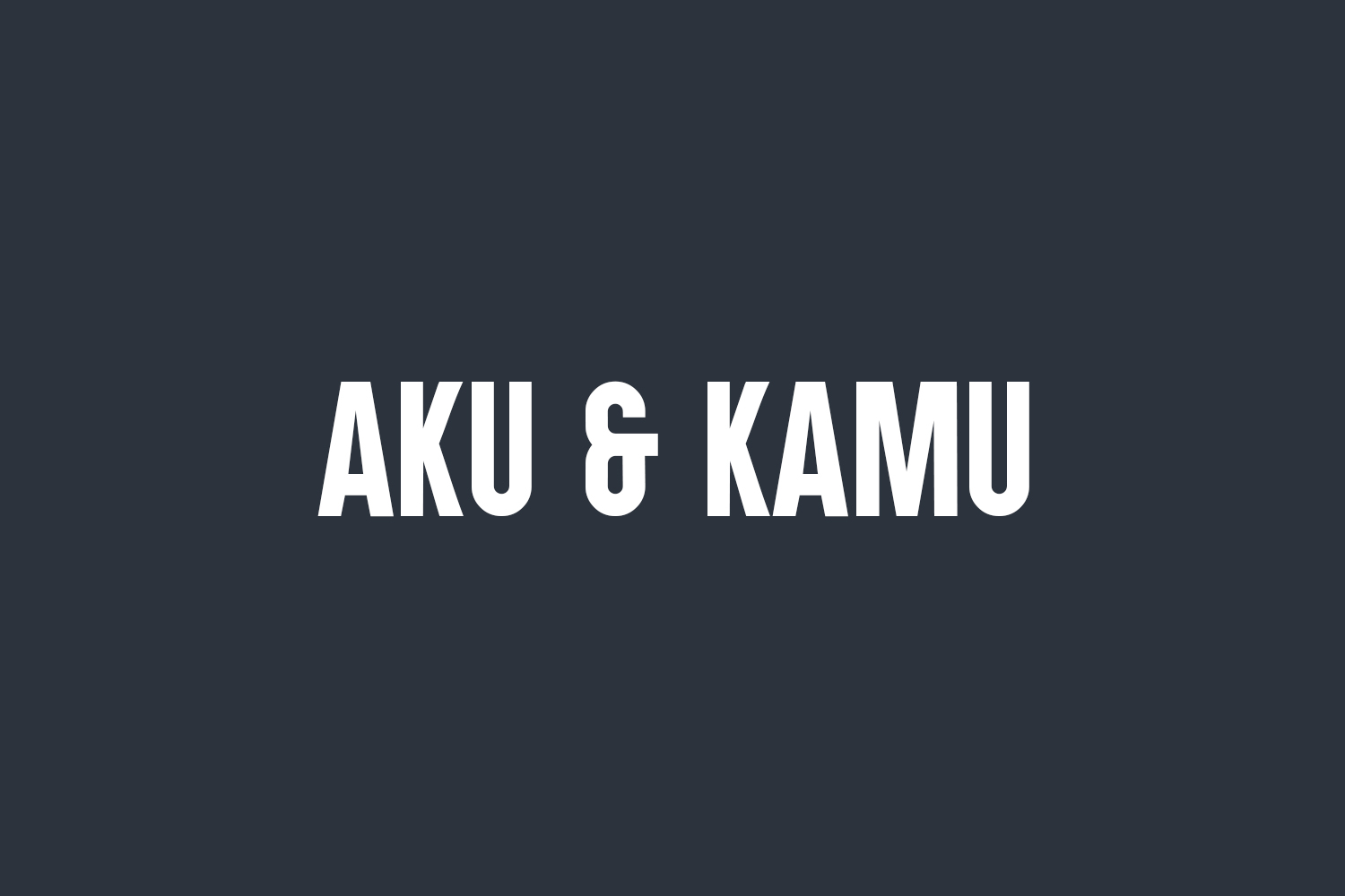 Aku & Kamu Free Font