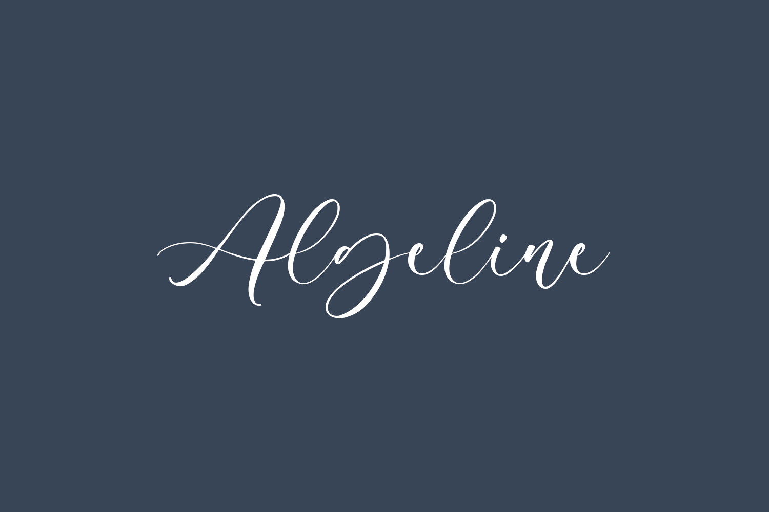 Algeline Free Font