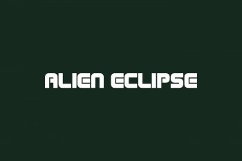 Alien Eclipse Free Font