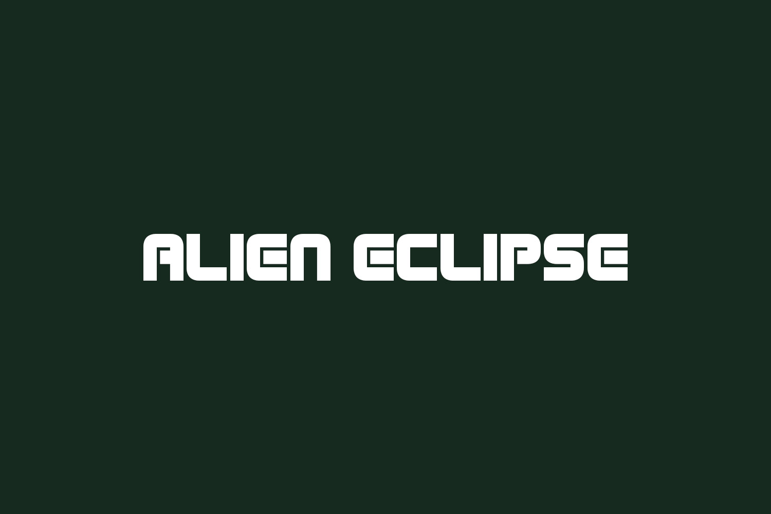 Alien Eclipse Free Font