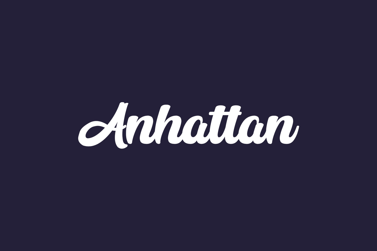 Anhattan Free Font