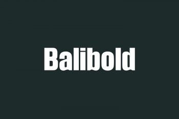 Balibold Free Font