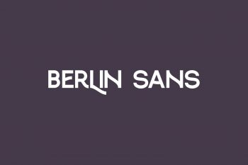 Berlin Sans Free Font