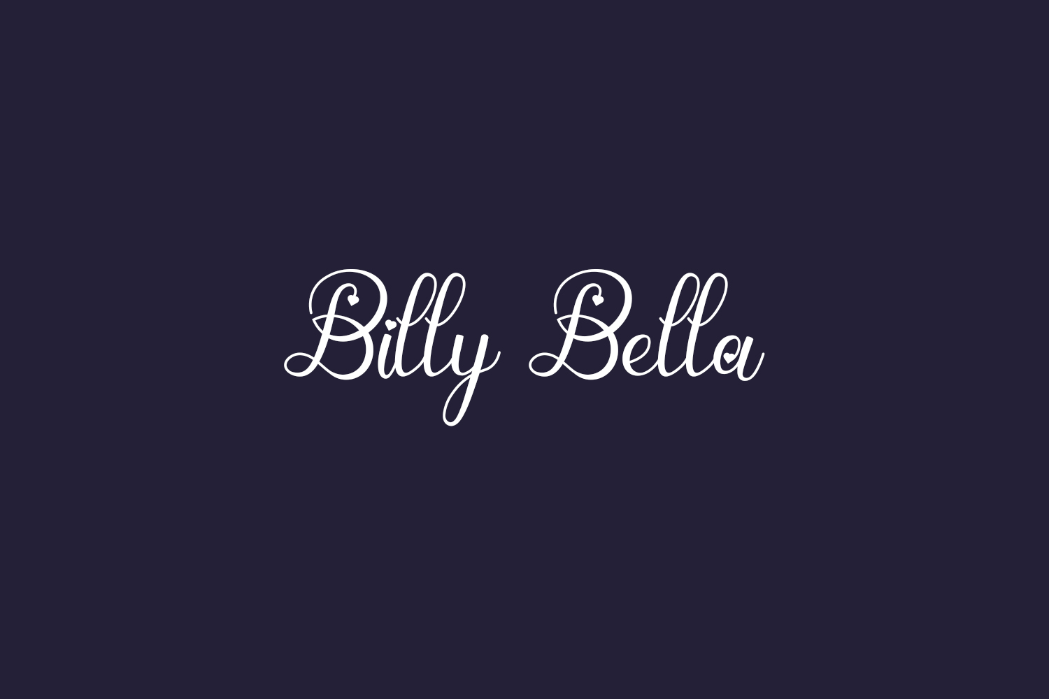Billy Bella Free Font