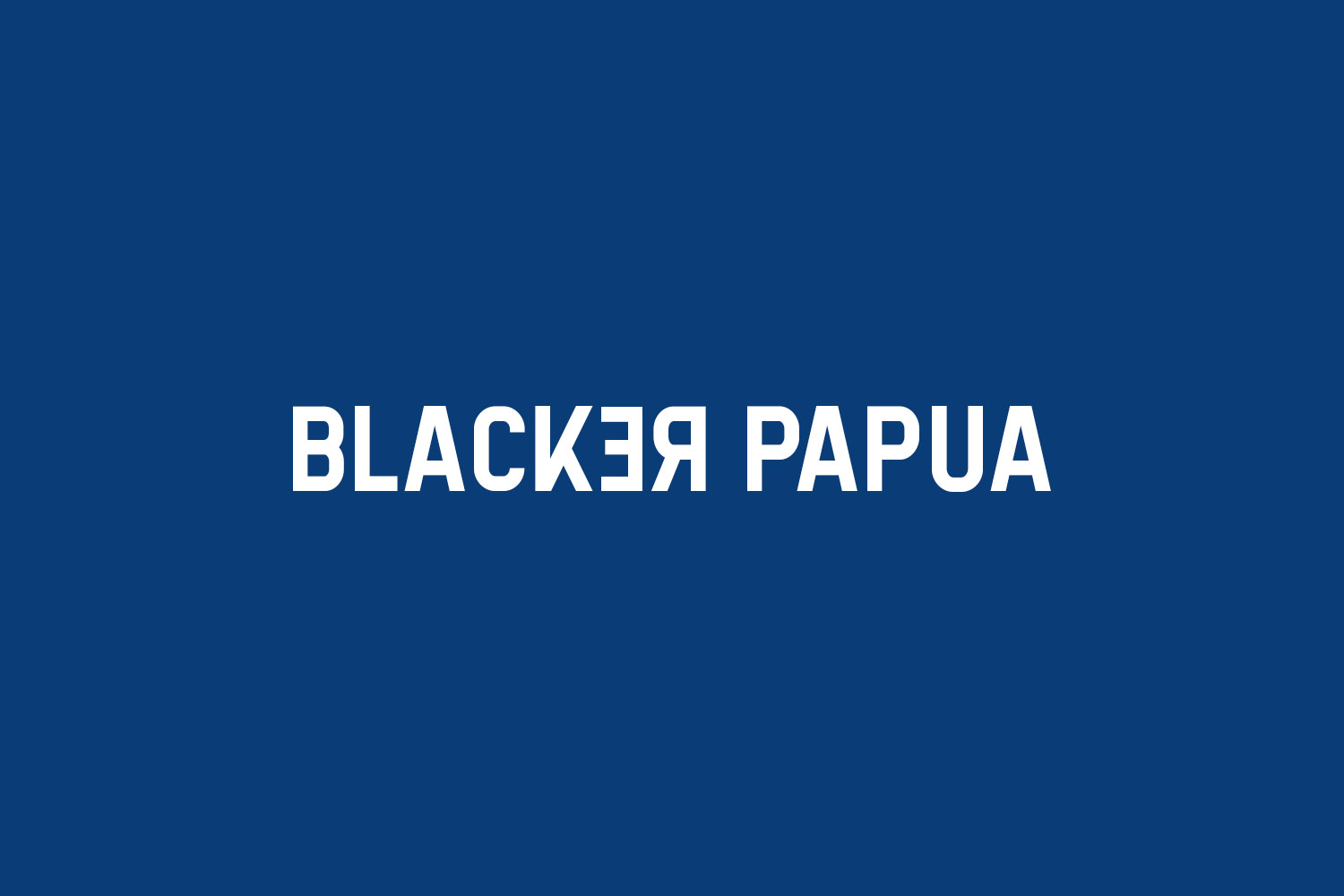 Blacker Papua Free Font