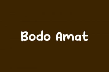 Bodo Amat Free Font