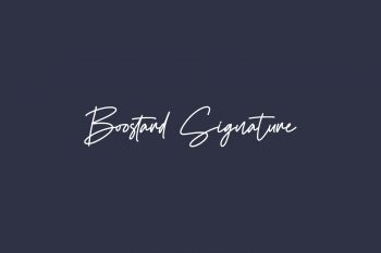 Boostard Signature Free Font