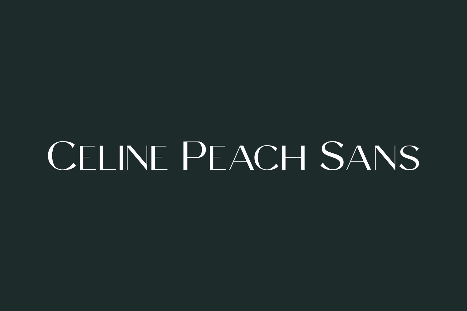 Celine Peach Sans Free Font