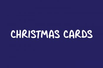 Christmas Cards Free Font
