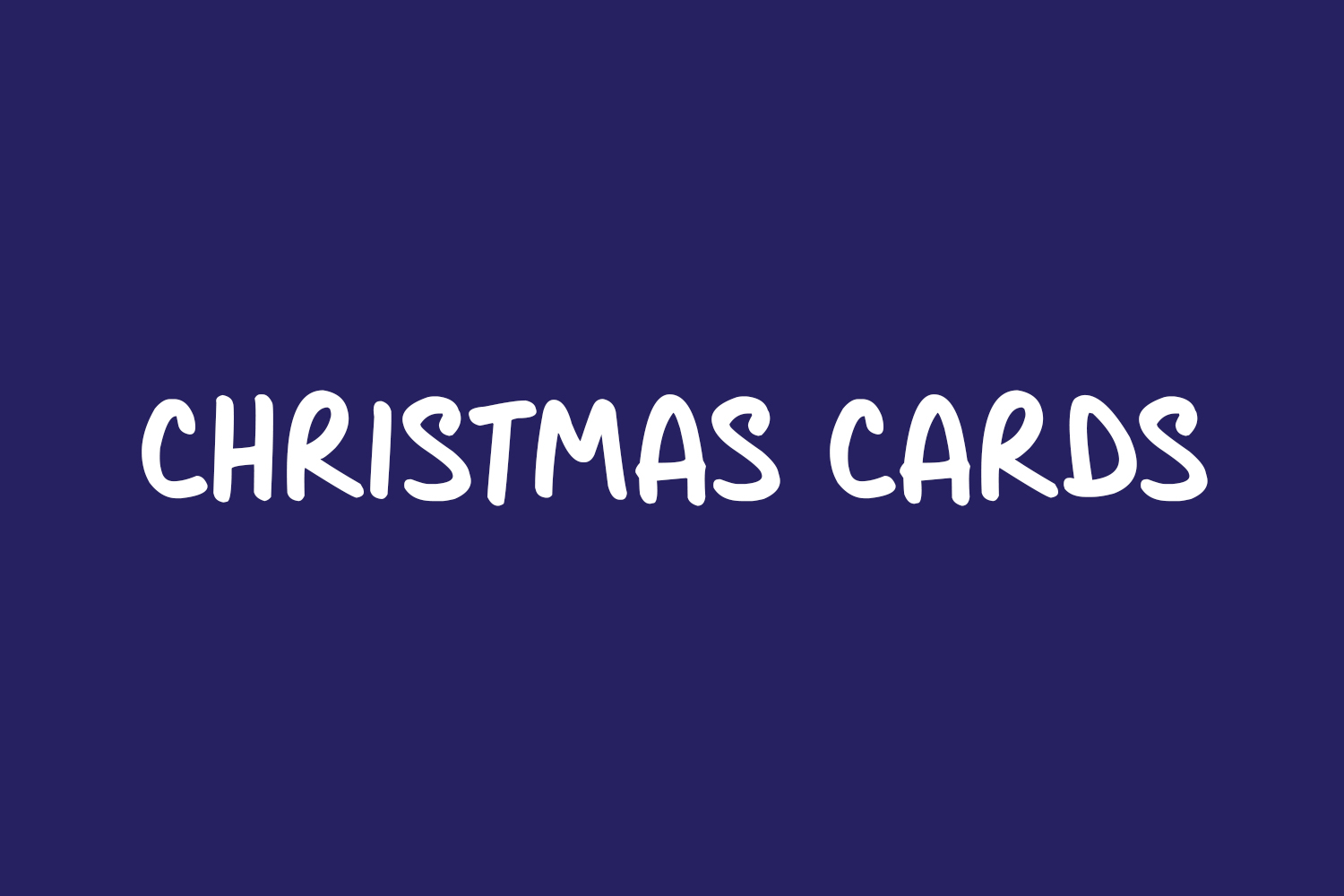 Christmas Cards Free Font