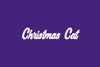 Christmas Cat Free Font