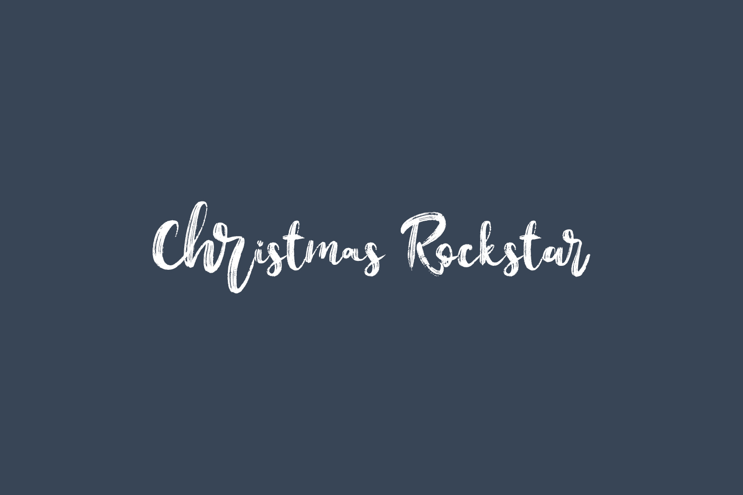 Christmas Rockstar Free Font