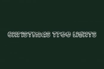 Christmas Tree Lights Free Font