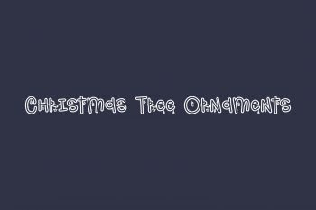 Christmas Tree Ornaments Free Font