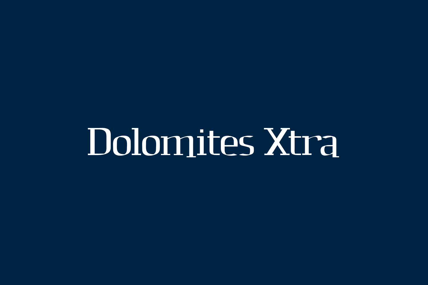 Dolomites Xtra Free Font