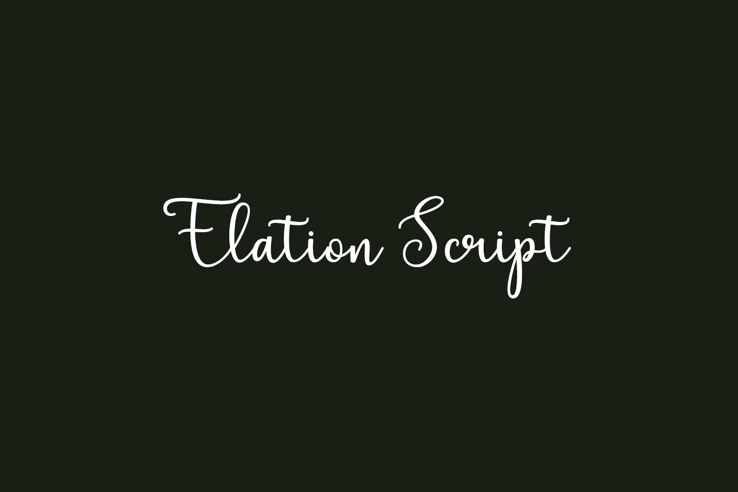 Elation Script Free Font