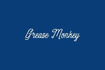 Grease Monkey Free Font